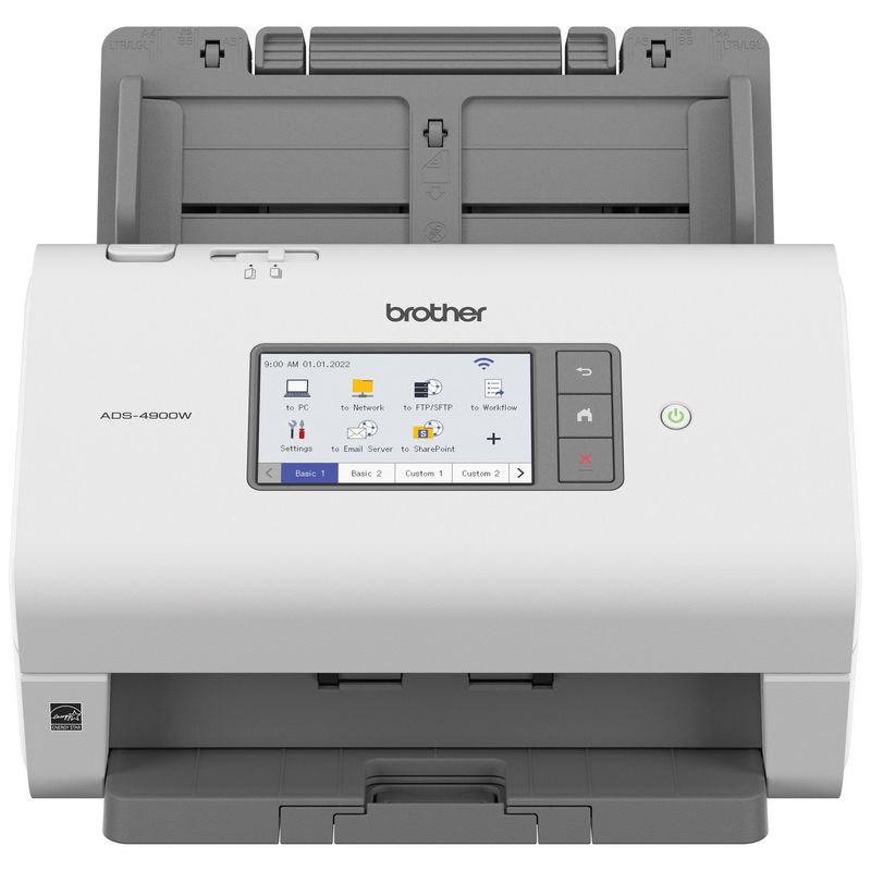 Escaner-de-escritorio-Brother-ADS4900W---Duplex-60-ppm-120-ipm-Ethernet-Wifi-2.4GHz-5GHz-ADF-hasta-100-hojas-escanea-hasta-9-000-hojas-diarias