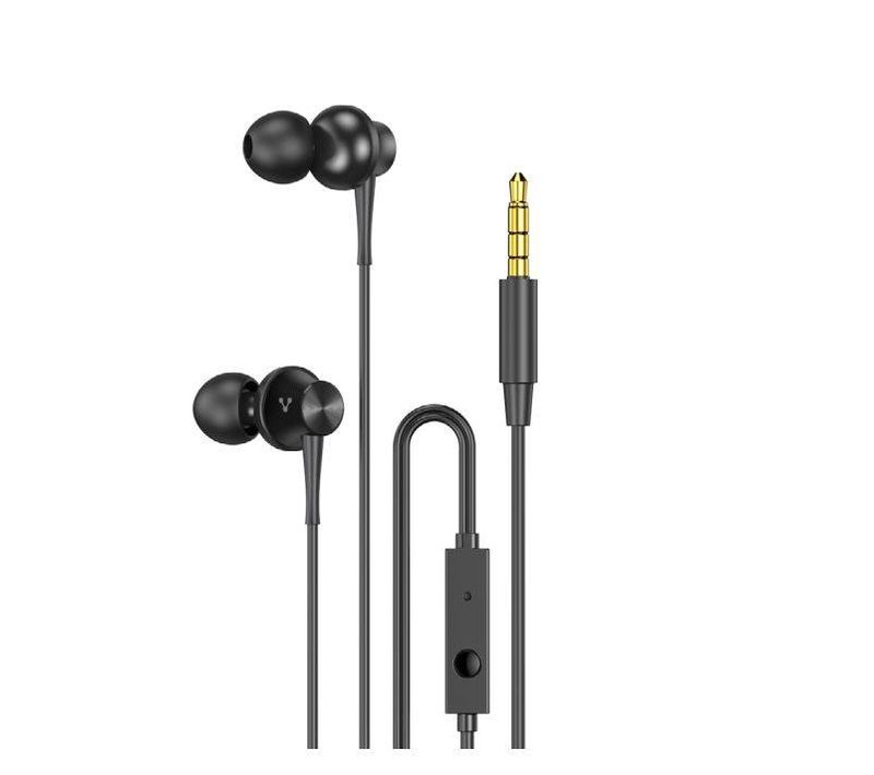 AUDIFONOS-VORAGO-EP-104-3.5MM-NEGRO-MANOS-LIBRES-ALMOHADILAS INTERCAMBIABLES---