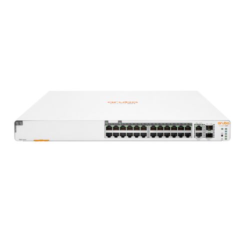 Switch HPE Instant On 1960 - 24 puertos 1GbE + (2p-10Gb Ethernet) RJ-45, 20G CL4 PoE 370 W, 2SFP+ (JL807A)