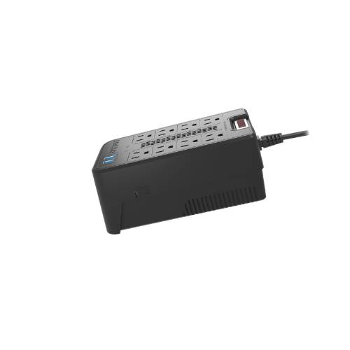 Regulador-Automatico-de-Voltaje-Forza--FVR-1221USB----Color-Negro-Cacidad-de-1200VA-y-600W