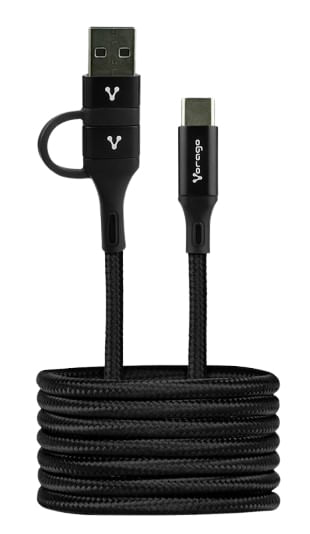 Vorago CAB-126 cable USB 1 m USB A/USB C USB C Negro