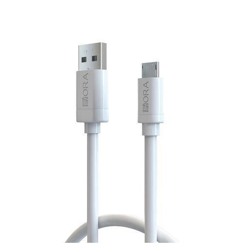 Cable USB a Micro USB 2.1A de 1 m Blanco 1 Hora CAB177
