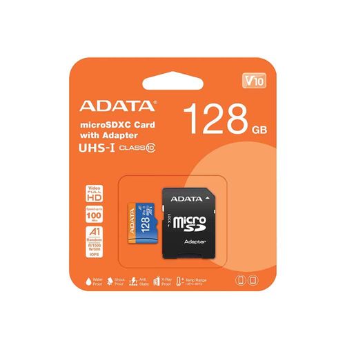 Memoria Micro SD de 128 GB Clase 10 con Adaptador Adata AUSDX128GB