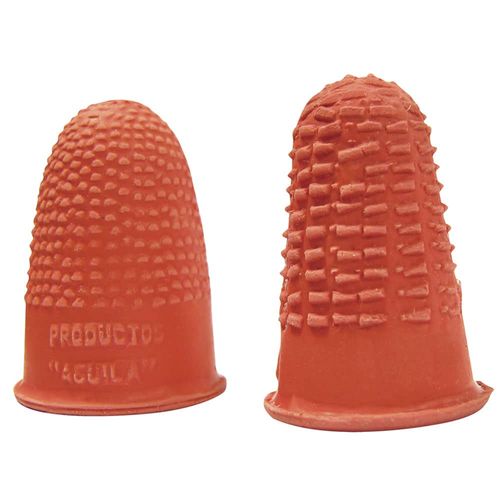 Dedal de Hule Rojo Número 11/12 con 10 Piezas Águila