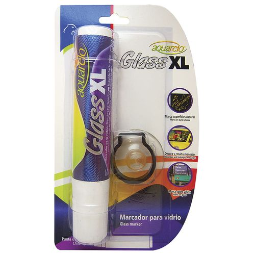 Marcador Grueso para Vidrio Blanco Blíster Aquarelo Glass Xl