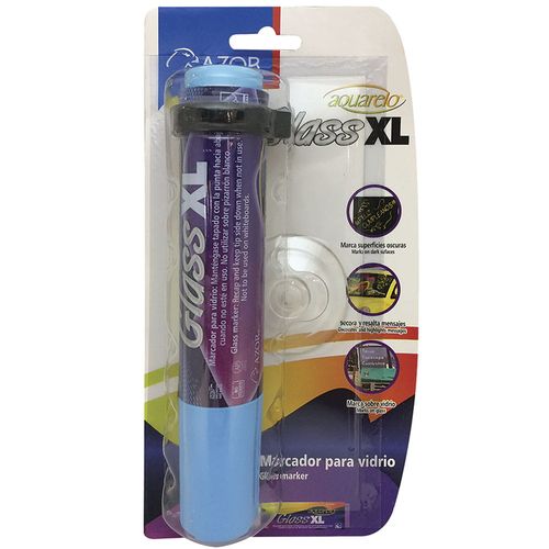 Marcador Grueso para Vidrio Azul Blíster Aquarelo Glass XI