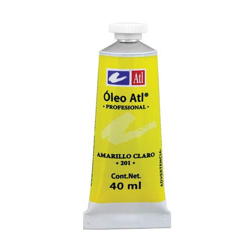 Pintura Óleo Tubo con 40 ml Amarillo Claro ATL