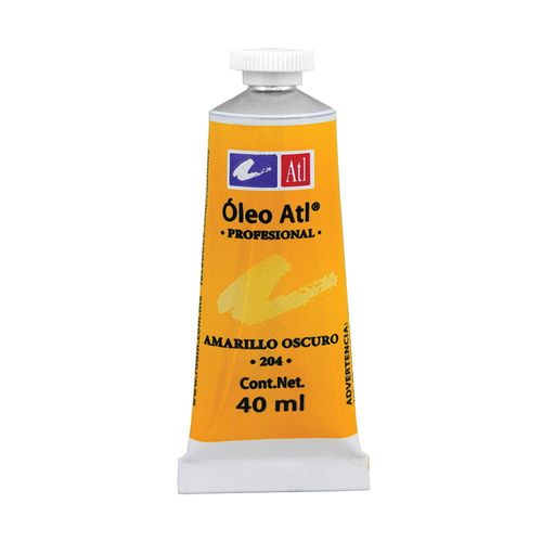 Pintura Óleo Tubo con 40 ml Amarillo Oscuro ATL