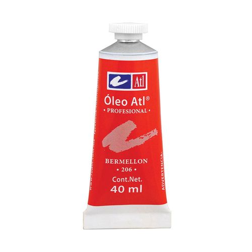 Pintura Óleo Tubo con 40 ml Bermellón ATL