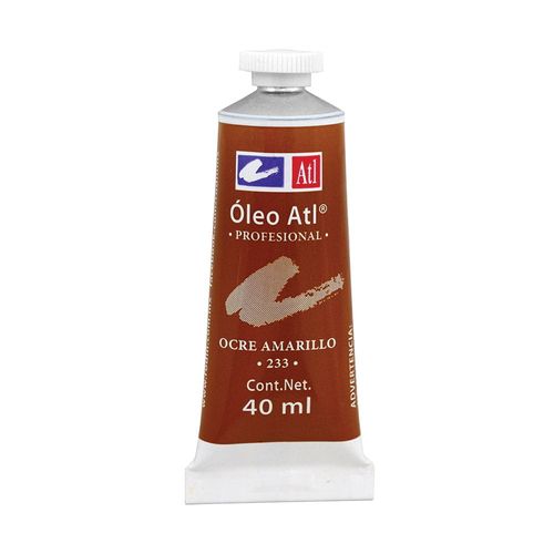 Pintura Óleo Tubo con 40 ml Ocre Amarillo ATL