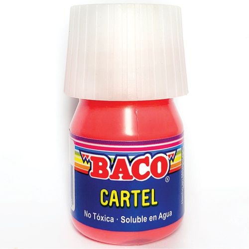 Pintura Escolar para Carteles Frasco con 20 ml Rosa Mexicano 59 Baco