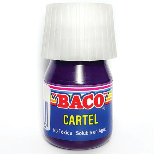 Pintura Escolar para Carteles Frasco con 20 ml Violeta 60 Baco