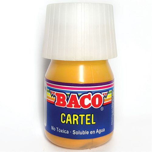 Pintura Escolar para Carteles Frasco con 20 ml Rojo Carne 67 Baco