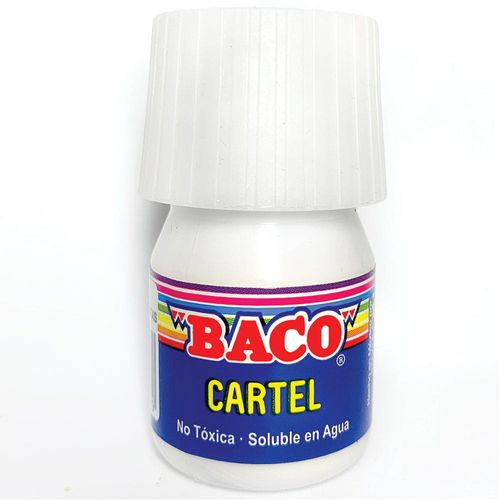 Pintura Escolar para Carteles Frasco con 20 ml Blanco 72 A Baco