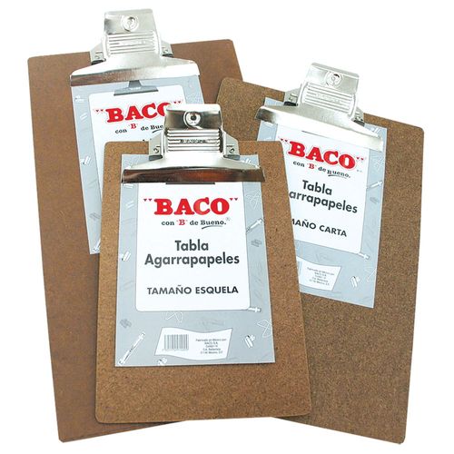 Tabla Agarrapapel Madera Tamaño Esquela Baco