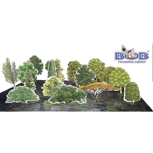 Maqueta para Armar Arboles con 3 Bob