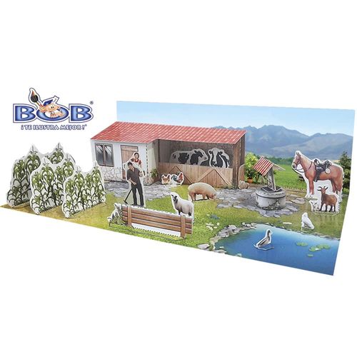 Maqueta para Armar Campo con 3 Bob