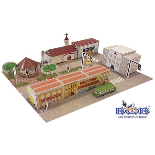 Maqueta para Armar Ciudad con 3 Bob