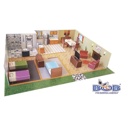 Maqueta para Armar Interior de Casa con 3 Bob