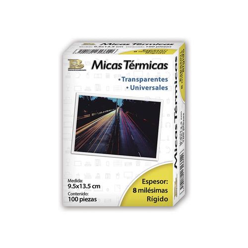 Mica Térmica para Postal de 9.5 x13.5 cm y 8 mls con 100 Piezas Boflex