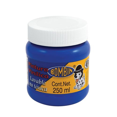 Pintura Vinílica Frasco con 250 ml Azul Bombín