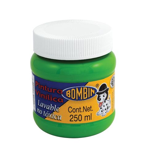 Pintura Vinílica Frasco con 250 ml Verde Claro Bombín