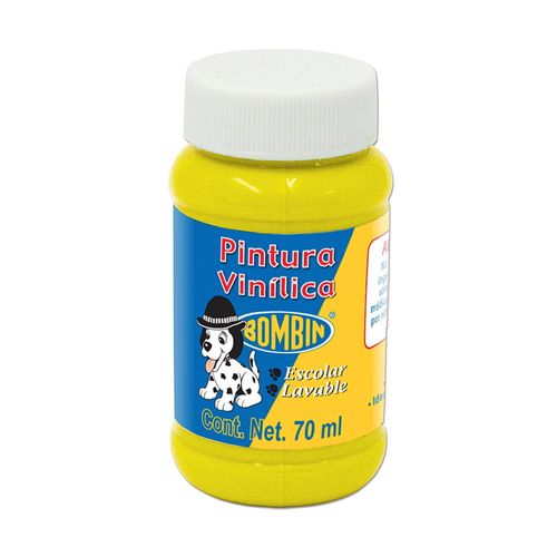 Pintura Vinílica Frasco con 70 ml Amarillo Bombín