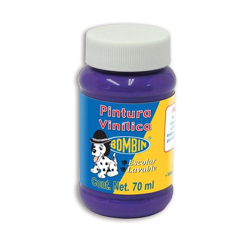 Pintura Vinílica Frasco con 70 ml Morado Bombín
