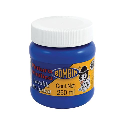 Pintura Vinílica Frasco con 250 ml Azul Claro Bombín