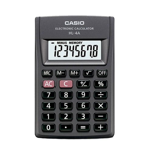 Calculadora de Bolsillo de 8 Dígitos Negro Casio