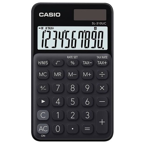 Calculadora de Escritorio de 10 Dígitos Negro Casio