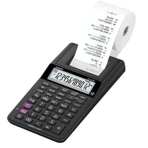 Calculadora para Escritorio y Portátil con Impresión de 2.0 Líneas por Segundo con Pantalla LCD de 12 Dígitos Incluye Adaptador Casio