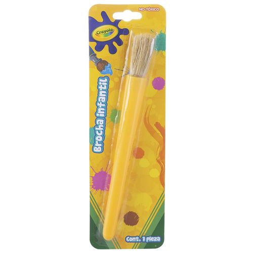 Pincel Escolar de Plástico Tipo Brocha Infantil Crayola