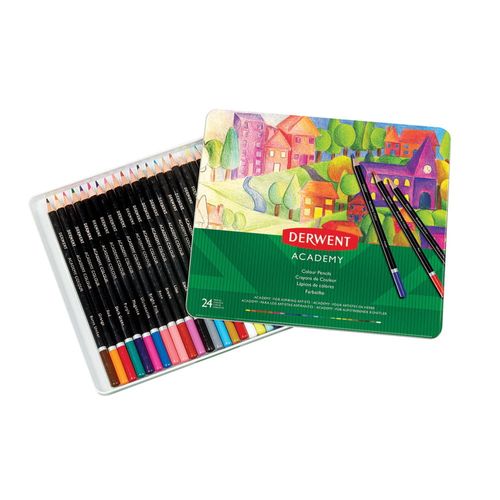 Lápices de Colores Semi Profesional con 24 Derwent