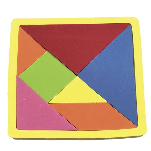 Rompecabezas de Foamy Tangram Chico Didactic