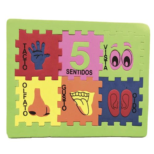 Rompecabezas de Foamy Los 5 Sentidos Didactic
