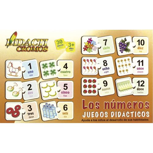 Juego Didáctico Números Didacticromos