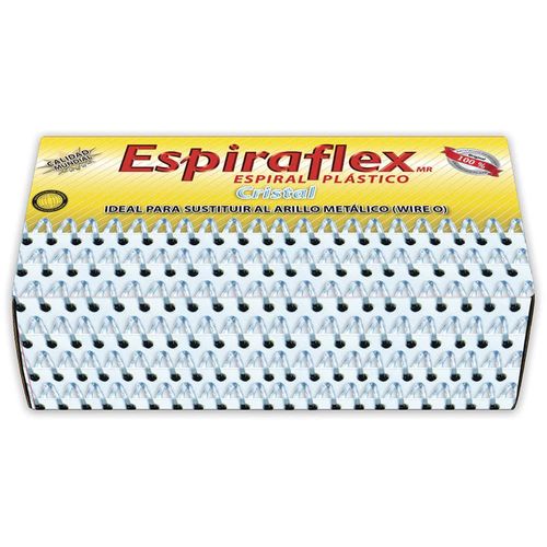 Espiral de Plástico de 13 mm (1/2) Cristal con 84 Piezas Espiraflex