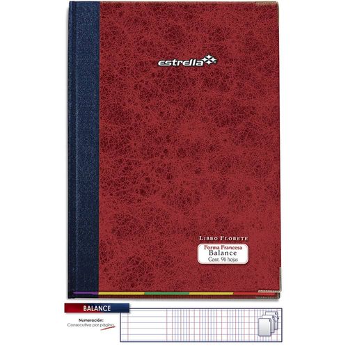 Libro Florete Balance con 96 Hojas Estrella