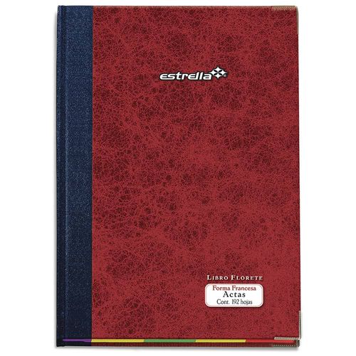 Libro Florete Actas con 192 Hojas Estrella