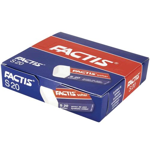 Goma de Borrar Caja con 20 Piezas Factis CMFS20