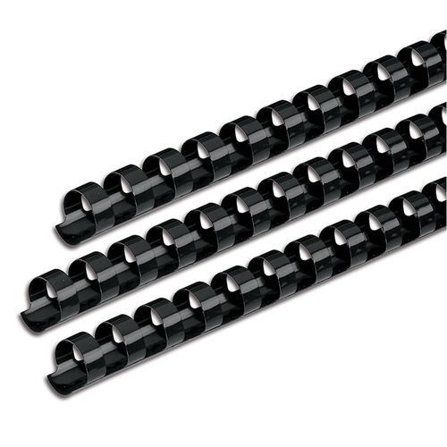 Arillo de Plástico para Engargolar 5 /16" Negro Tamaño Doble Carta con 25 Piezas GBC