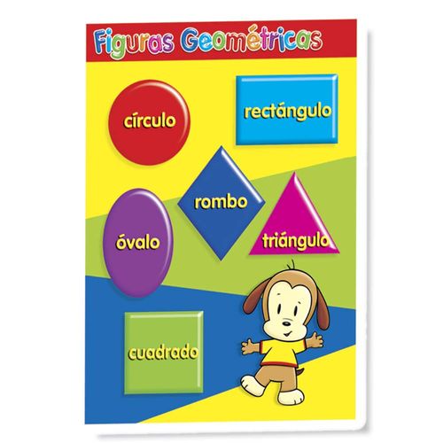 Poster Didáctico de Cartón Figuras Geométricas de 70 x 50 cm Granmark