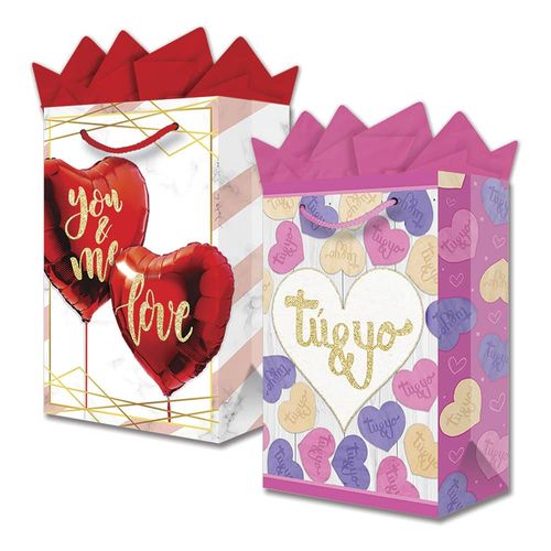 Bolsa de Cartón Mediana de 20 x 29 x 11 cm Globo Rojo Granmark