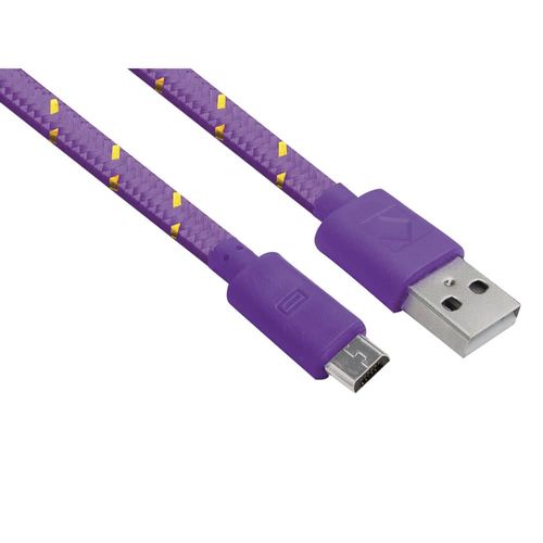 Cable USB a Micro USB Morado Green Leaf