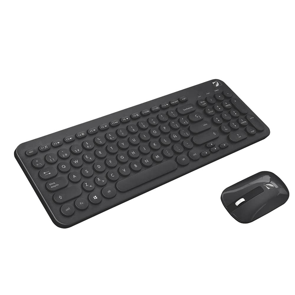 Juego de Teclado con Mouse Inalambrico Green Leaf