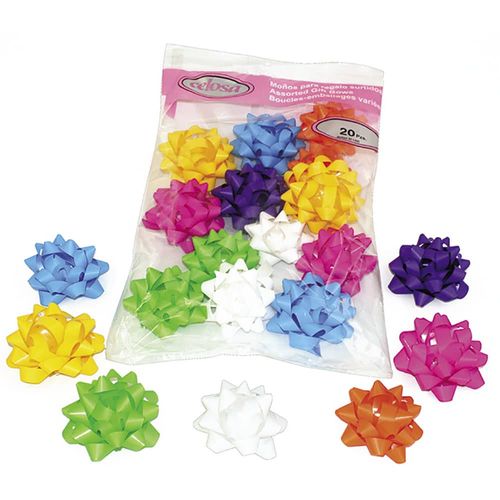 Moño Para Regalo Rehilete con 20 Piezas Brillo mate Celosa