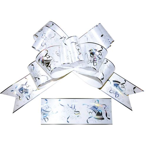 Moño Para Regalo Jumbo con 10 Piezas Boda Campanas Celomagico