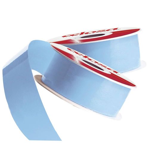 Cinta para Moño Número 9 Lisa 50 m Azul Pastel de .25 Celosa