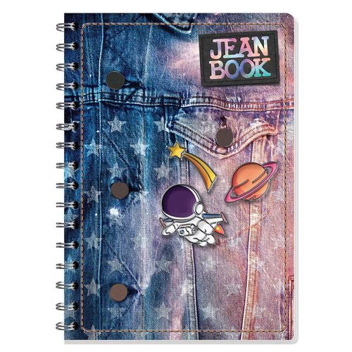 Cuaderno Espiral de 100 Hojas Francés Cuadro Chico Moda Jean Book